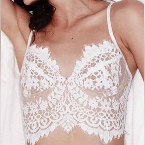 FOR LOVE & LEMONS SKIVVIES white nude She’s a knockout underwire bra bustier